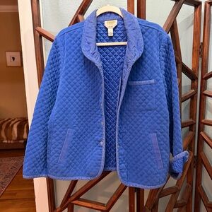 Talbots Blue Quilted Jacket